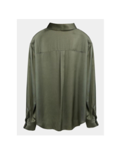 Chemise en satin c-leo kaki femme - Teddy Smith
