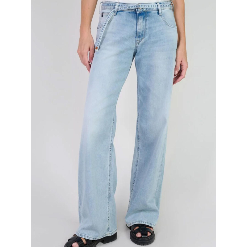 Jean large lauryn jab bleu femme - Le Temps Des Cerises