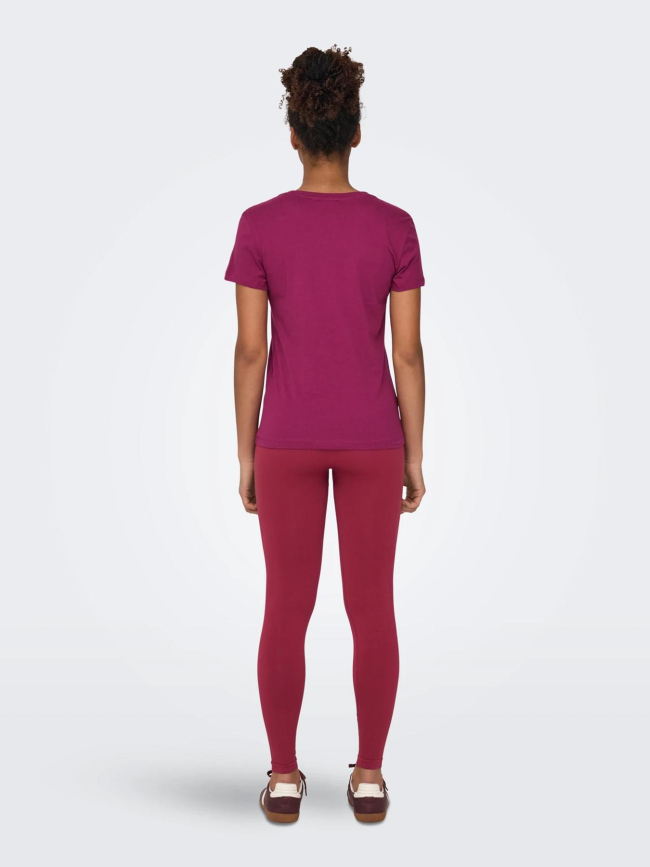 T-shirt de sport onbsunny life pourpre femme - Only