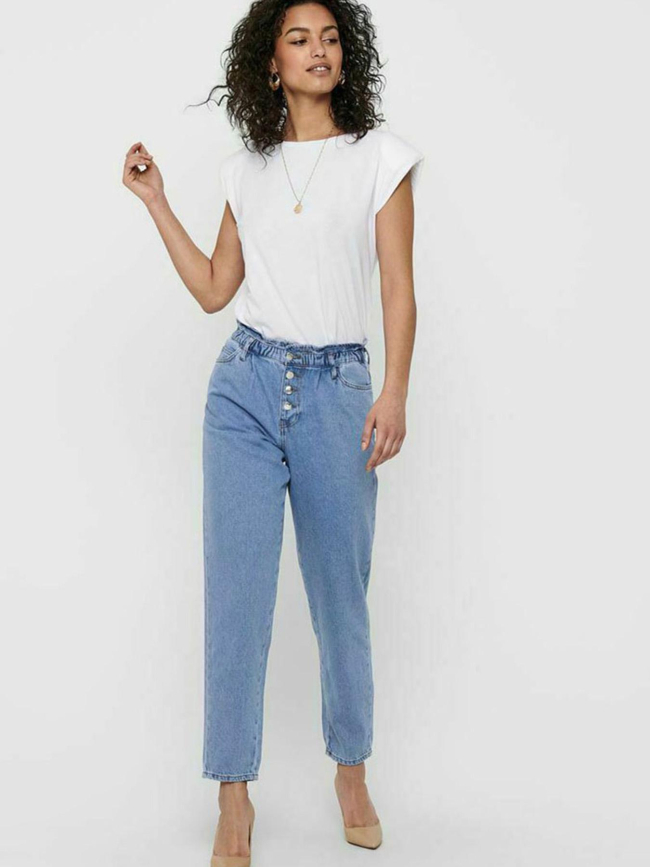 Jean slouchy cuba bleu femme - Only