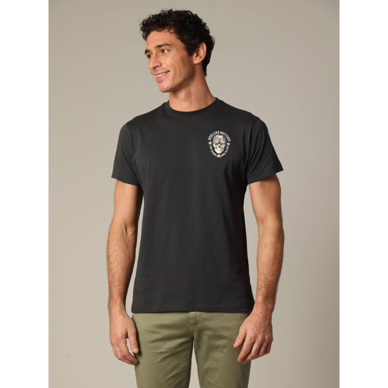 T-shirt à manches courtes dekari noir homme - Deeluxe