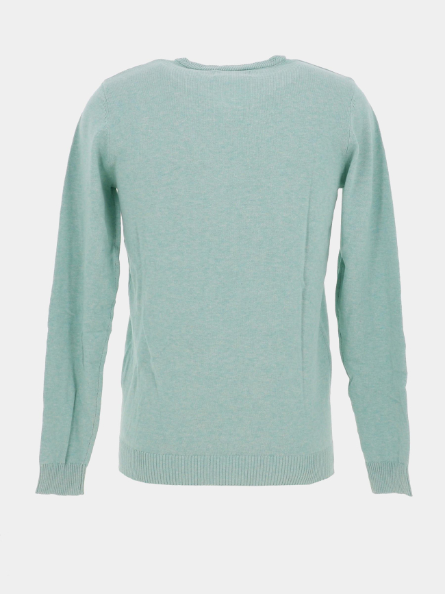 Pull col v pulser 3 vert d'eau homme - Teddy Smith