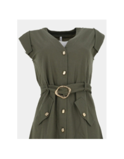 Robe courte jabuti kaki femme - Tiffosi