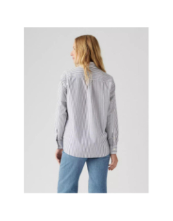 Chemise à rayures harlie blanc et gris femme - Levi's