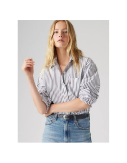 Chemise à rayures harlie blanc et gris femme - Levi's
