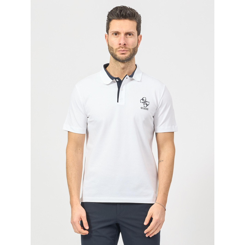Polo à manches courtes lyle blanc homme - Guess