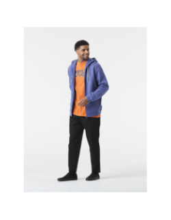 Sweat à capuche zippé nihi bleu homme - Picture