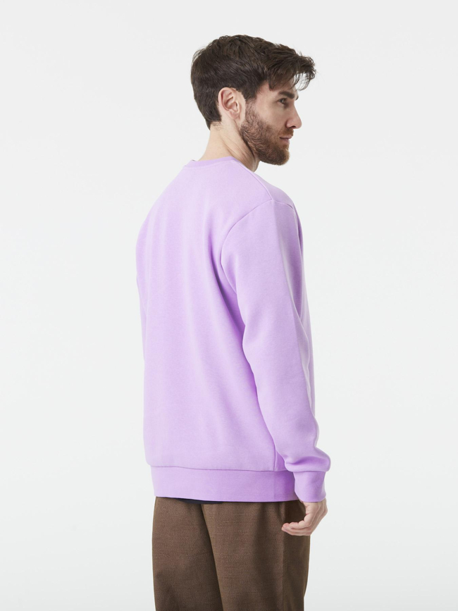 Pull à col ras du cou essential crew violet homme - Picture