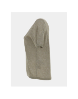 Pull léger brillant à col jdykaya kaki femme - JDY