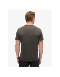 T-shirt à logo relief vintage gris anthracite homme - Superdry