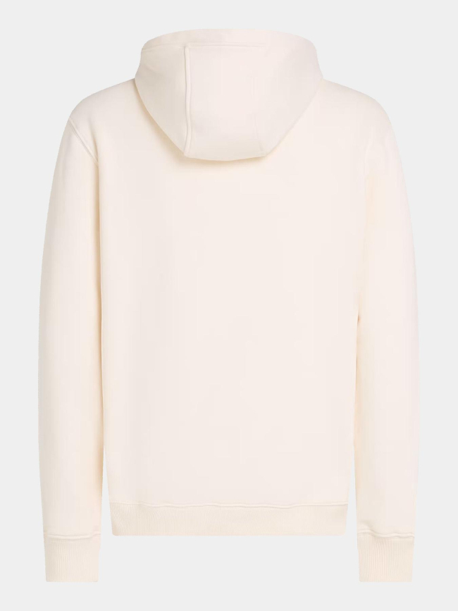 Sweat à capuche logo contrasté beige homme - Tommy Hilfiger