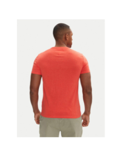 T-shirt uni slim jaspe corail homme - Tommy Jeans