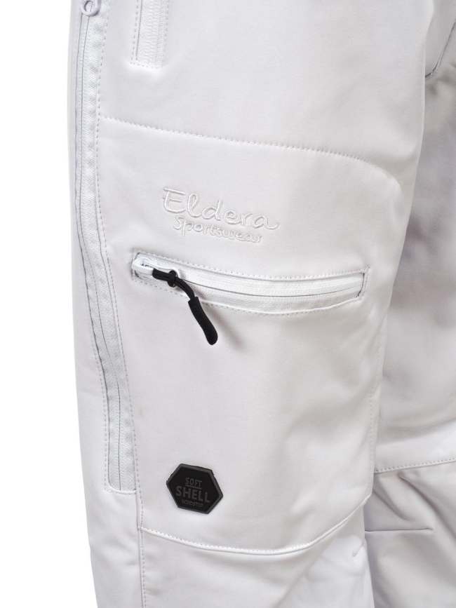 Pantalon de ski unosoft blanc femme - Eldera Sportswear