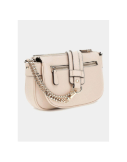 Mini sac à bandoulière fedora beige femme - Guess