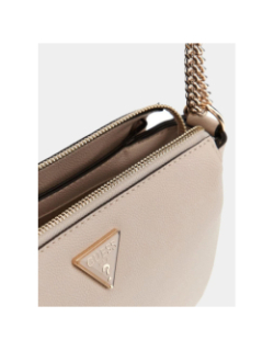 Mini sac à bandoulière fedora beige femme - Guess