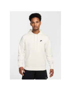 Sweat à capuche en molleton club blanc homme - Nike