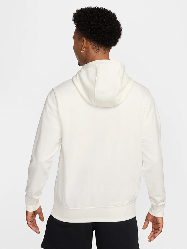 Sweat à capuche en molleton club blanc homme - Nike
