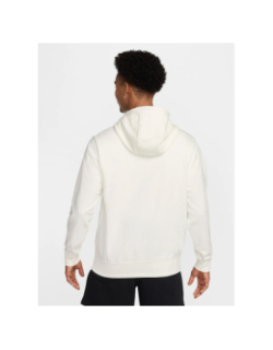 Sweat à capuche en molleton club blanc homme - Nike