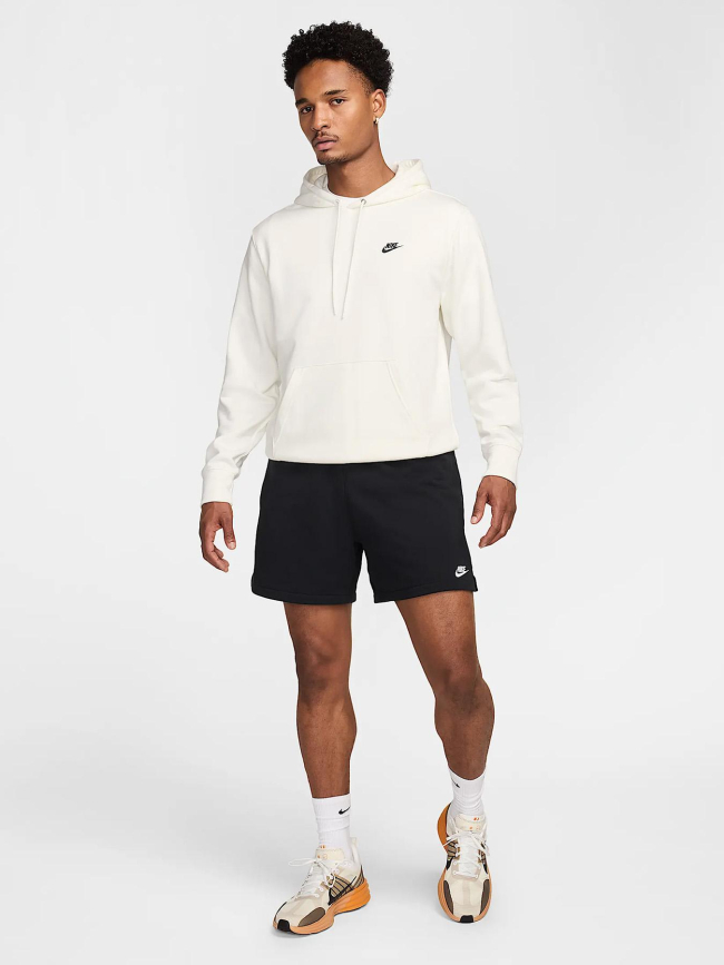 Sweat à capuche en molleton club blanc homme - Nike