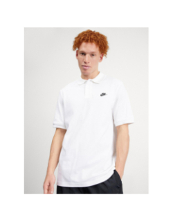 Polo à manches courte en piqué de coton club blanc homme - Nike
