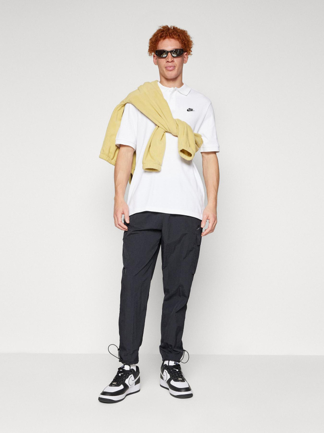 Polo à manches courte en piqué de coton club blanc homme - Nike