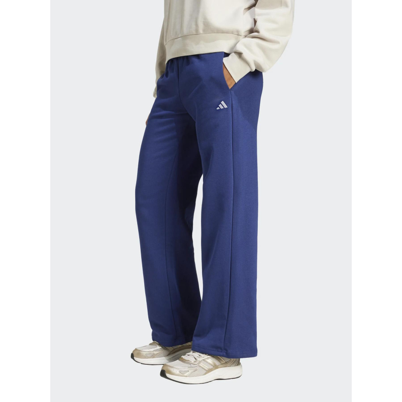 Pantalon jogging logo brodé bleu marine femme - Adidas