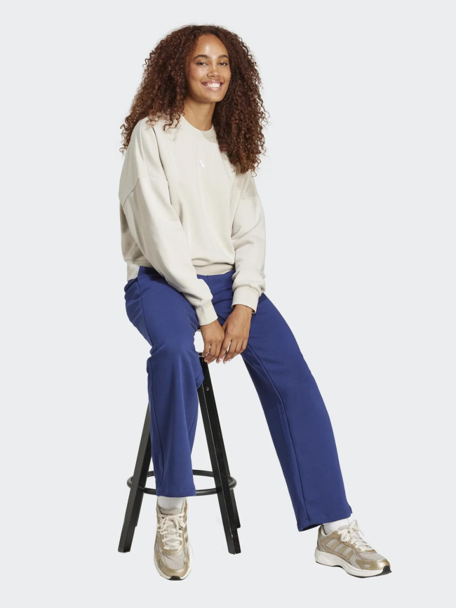 Pantalon jogging logo brodé bleu marine femme - Adidas