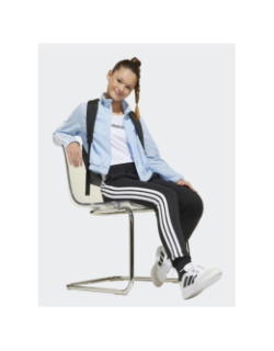 Pantalon jogging 3 stripes noir et blanc enfant - Adidas