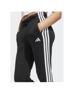 Pantalon jogging 3 stripes noir et blanc enfant - Adidas