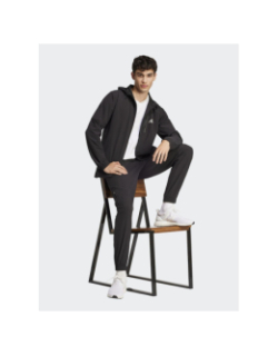 Veste mi-saison zippée à capuche noir homme - Adidas