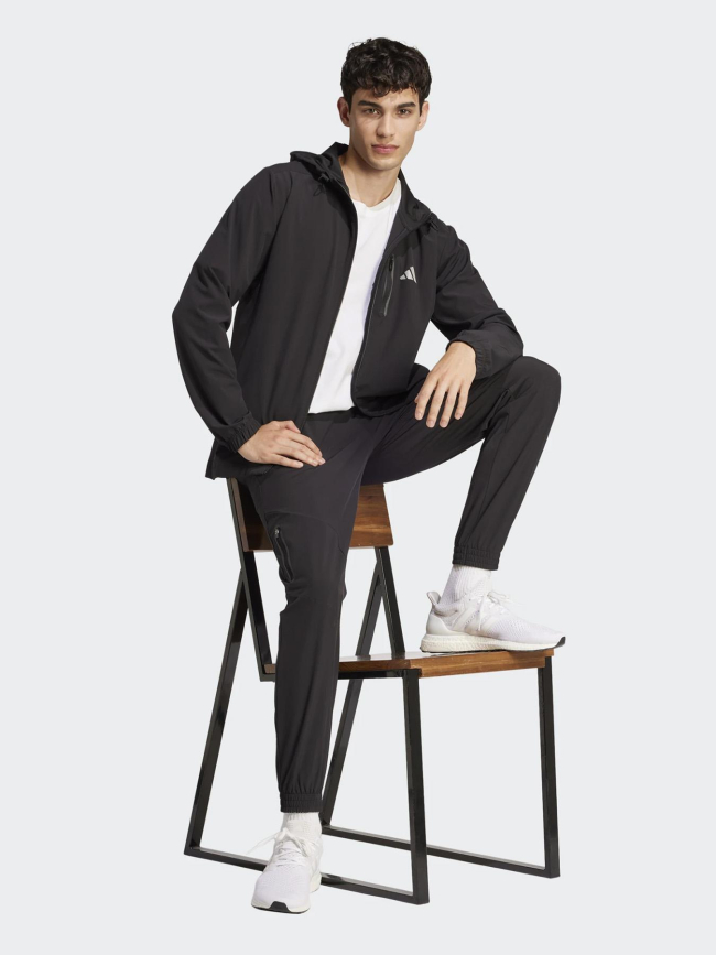 Pantalon jogging en toile multipoche wv noir homme - Adidas