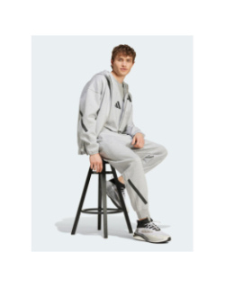 Sweat à capuche Z.N.E gris homme - Adidas