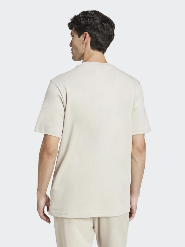 T-shirt à manches courtes logo 3s brodé gris homme - Adidas