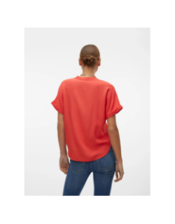 T-shirt beauty corail rose femme - Vero Moda