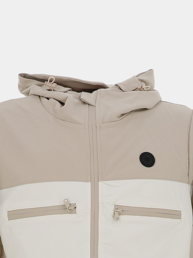 Veste à capuche multipoches beige homme - Project X Paris
