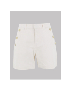 Short en jean à bouton doré vmmargot blanc femme - Vero Moda