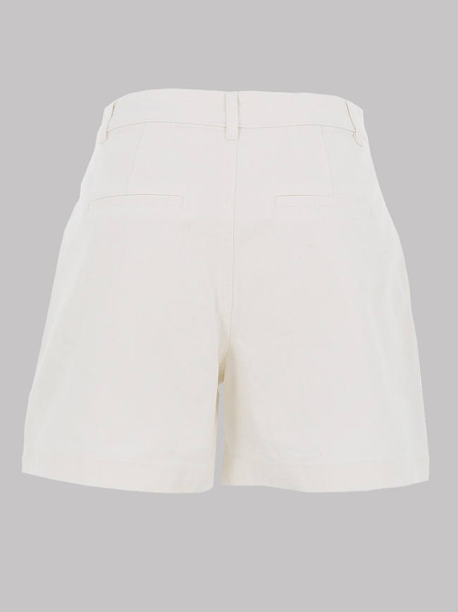 Short en jean à bouton doré vmmargot blanc femme - Vero Moda