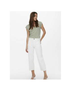 T-shirt à paillettes silvery vert clair femme - Only