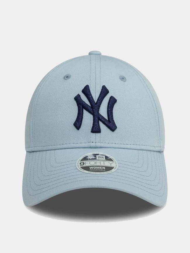 Casquette 9forty NY yankee logo brillant bleu femme - New Era