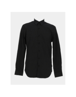 Chemise slim fit à motifs imprimés meo noir homme - Izac