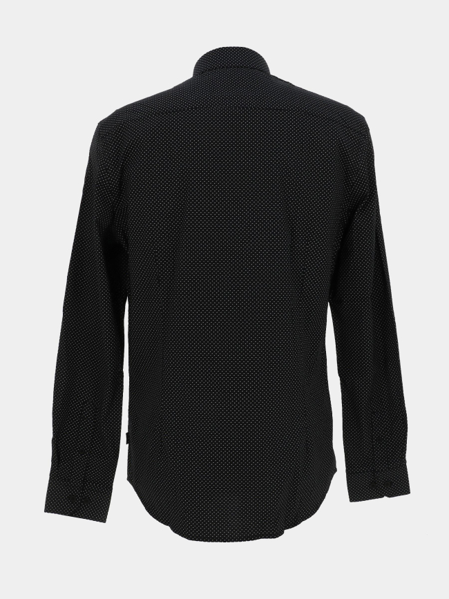 Chemise slim fit à motifs imprimés meo noir homme - Izac