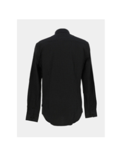 Chemise slim fit à motifs imprimés meo noir homme - Izac