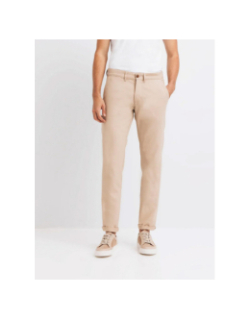 Pantalon chino slim fit pecop beige homme - Izac