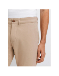 Pantalon chino slim fit pecop beige homme - Izac