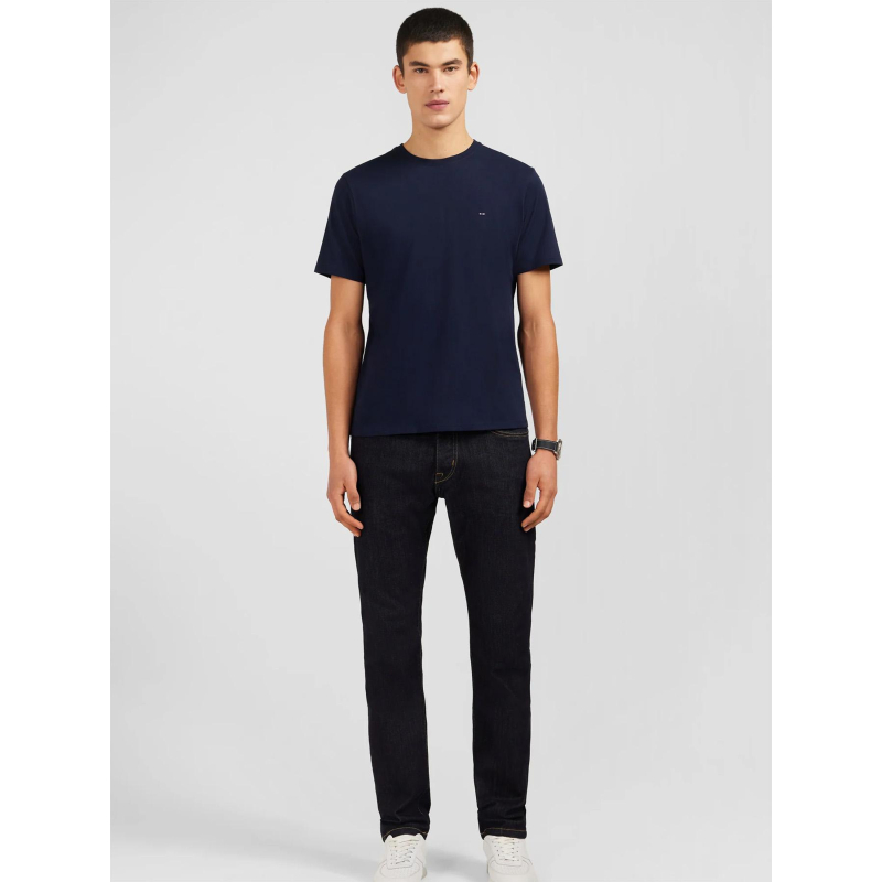 T-shirt à manches courtes en coton pima bleu marine homme - Eden Park