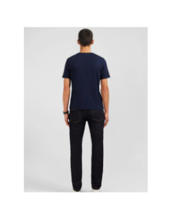 T-shirt à manches courtes en coton pima bleu marine homme - Eden Park