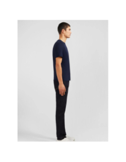 T-shirt à manches courtes en coton pima bleu marine homme - Eden Park