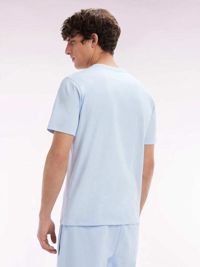 T-shirt à manches courtes en coton pima bleu homme - Eden Park