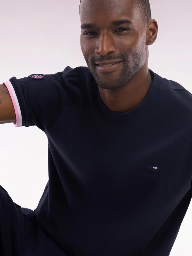 T-shirt XV de france à broderie coq bleu marine homme - Eden Park