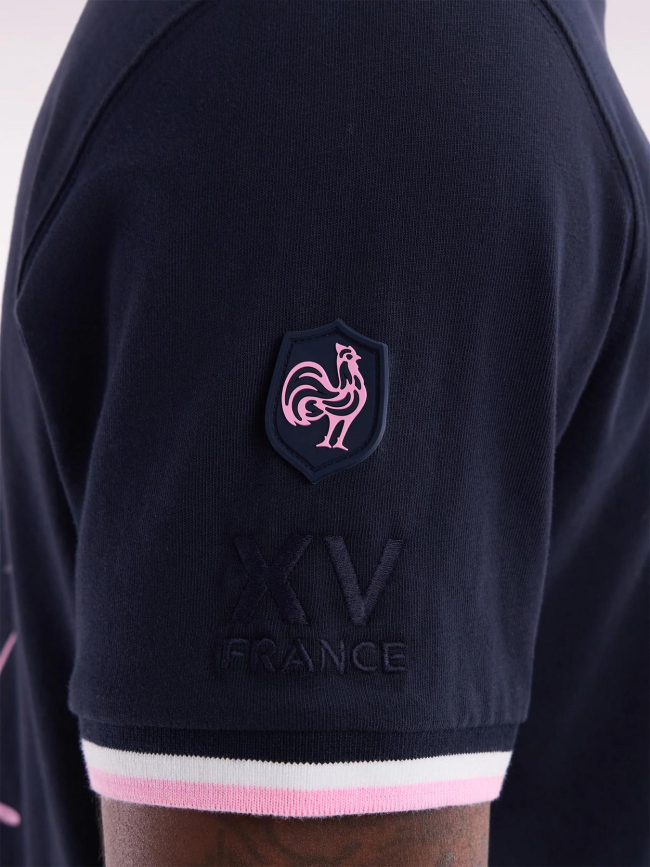 T-shirt XV de france à broderie coq bleu marine homme - Eden Park